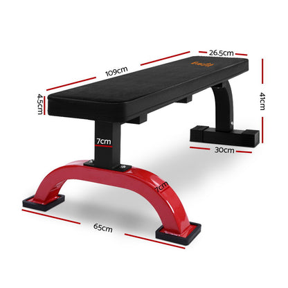 Weight Bench Flat Bench Press Home Gym Fitness 300Kg Capacity