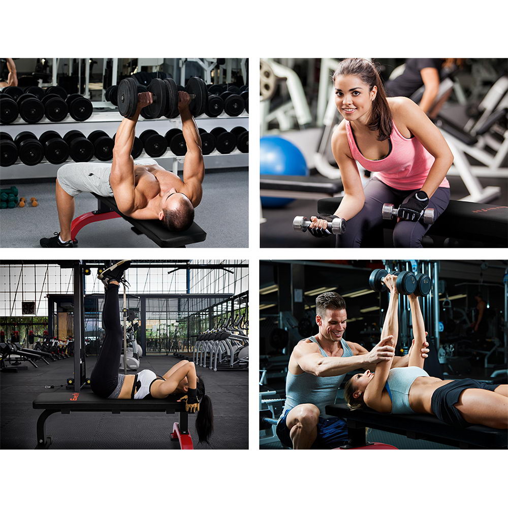 Weight Bench Flat Bench Press Home Gym Fitness 300Kg Capacity