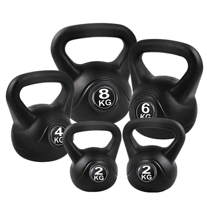 22Kg Kettlebell Set Weight Lifting Kettlebells Bench Dumbbells Gym Home