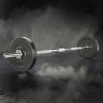 18Kg Barbell Weight Set Plates Bar Bench Press Fitness Exercise Home Gym 168Cm