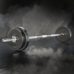 38Kg Barbell Set Weight Plates Bar Lifting Bench 168Cm