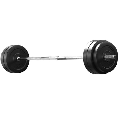 58Kg Barbell Set Weight Plates Bar Lifting Bench 168Cm