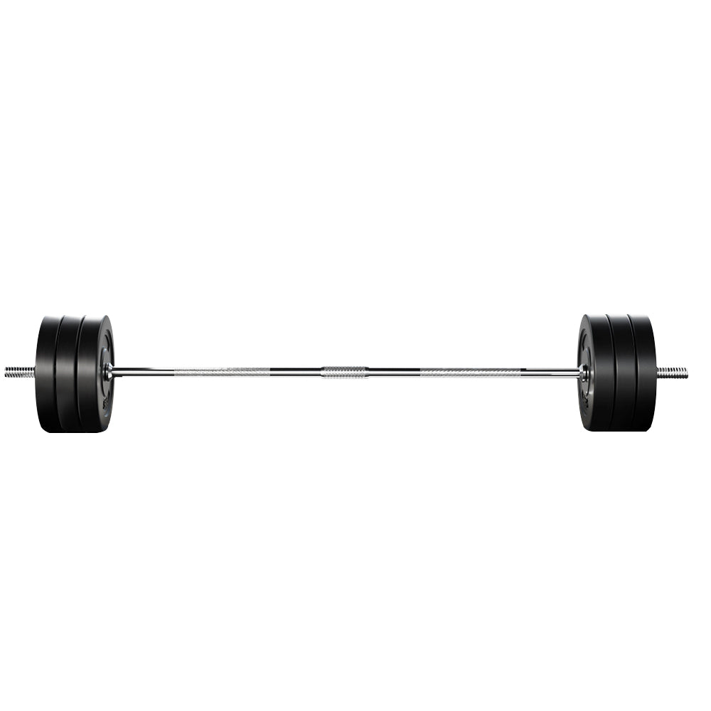 68Kg Barbell Set Weight Plates Bar Lifting Bench 168Cm