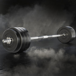 78Kg Barbell Set Weight Plates Bar Lifting Bench 168Cm