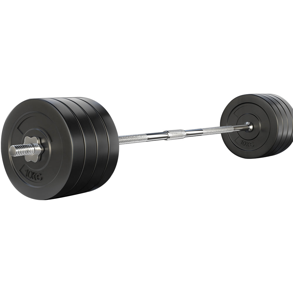 88Kg Barbell Set Weight Plates Bar Lifting Bench 168Cm