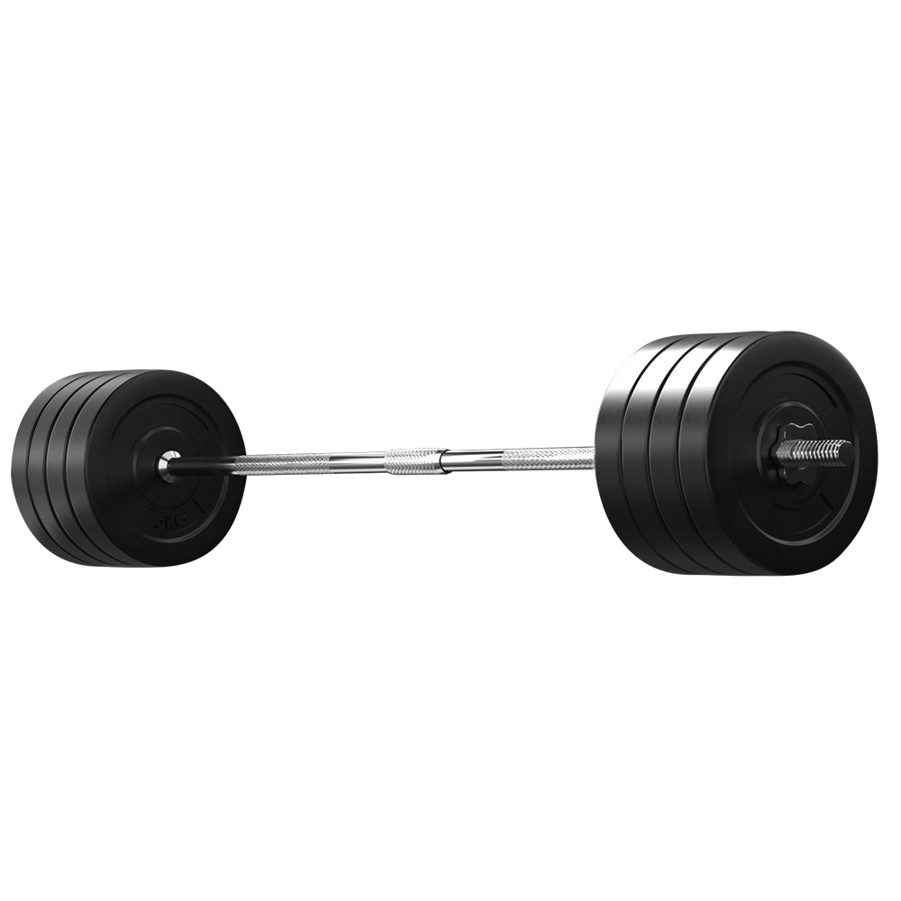 88Kg Barbell Set Weight Plates Bar Lifting Bench 168Cm