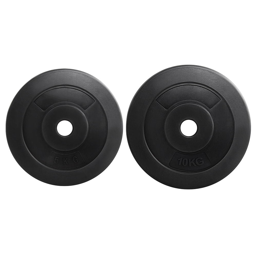 30Kg Barbell Weight Plates Standard Home Gym Press Fitness Exercise