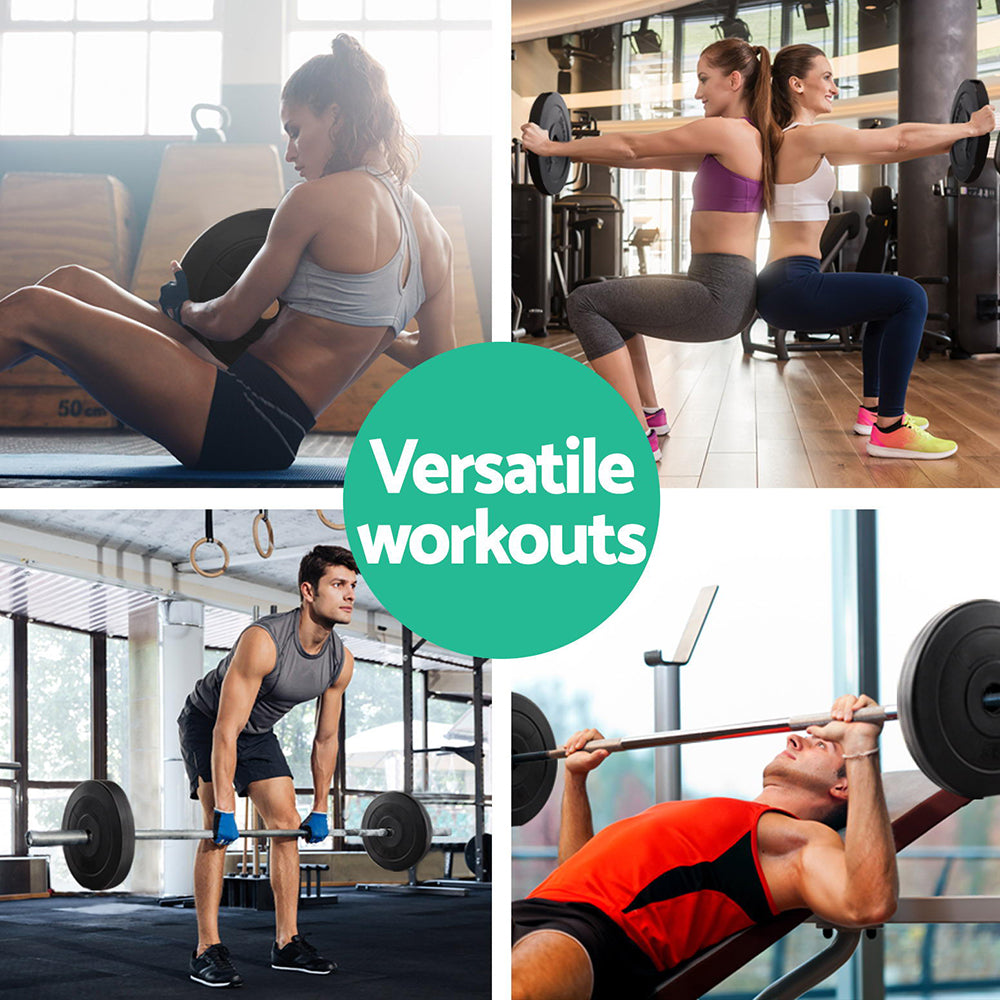 30Kg Barbell Weight Plates Standard Home Gym Press Fitness Exercise
