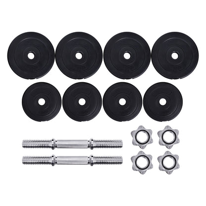 20Kg Dumbbell Set Weight Plates Dumbbells Lifting Bench
