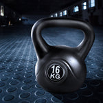 16Kg Kettlebell Set Weight Lifting Bench Dumbbells Kettle Bell