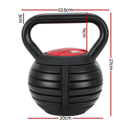 18kg Adjustable Kettlebell Set Portable Kettle Bell Weight Dumbbells 10lbs 40lbs