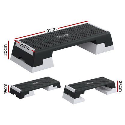 3 Level Aerobic Step Adjustable Stepper for Home Workouts