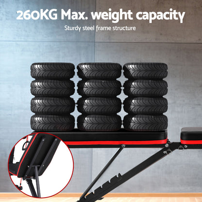 Weight Bench Adjustable Preacher Curl Bench Press Dumbbell Stool 260kg