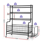 Dumbbell Rack Weight Rack for Dumbbells Home Gym Storage Black