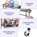 Dumbbell Rack Weight Rack for Dumbbells Home Gym Storage Black