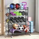 Dumbbell Rack Weight Rack for Dumbbells Home Gym Storage Black