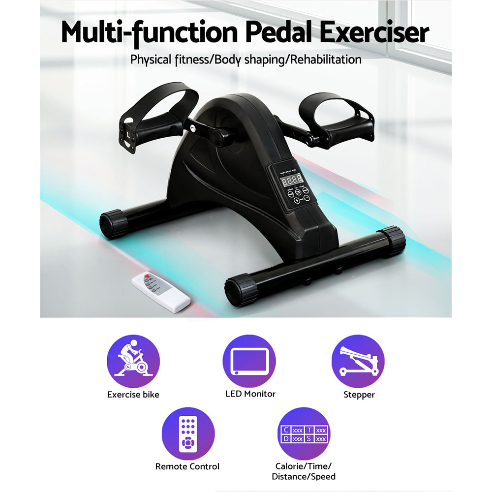 Pedal Exerciser Mini Exercise Bike Cross Trainer Under Desk Bike - 34×39.5×27cm
