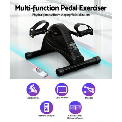 Pedal Exerciser Mini Exercise Bike Cross Trainer Under Desk Bike - 34×39.5×27cm