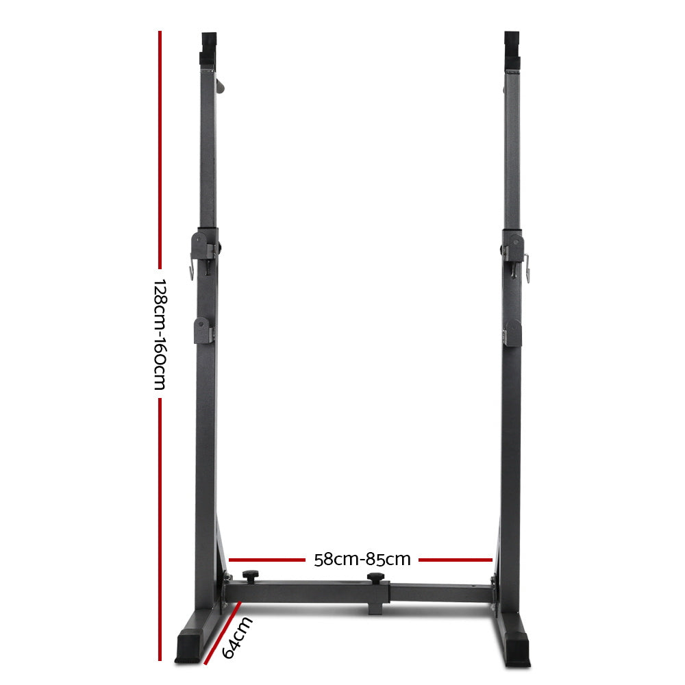 Weight Bench Adjustable Squat Rack Home Gym Equipment 300Kg