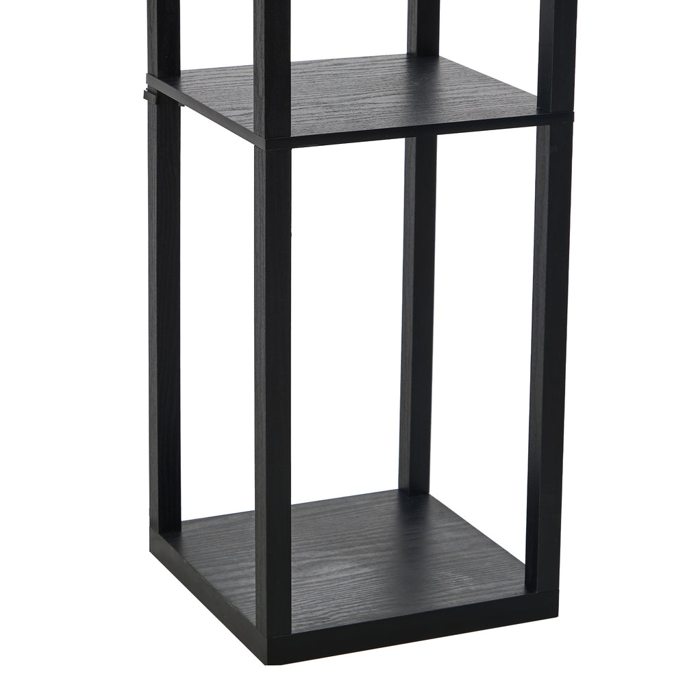 Floor Lamp Metal 3-Tier Shelf 26x26x160cm