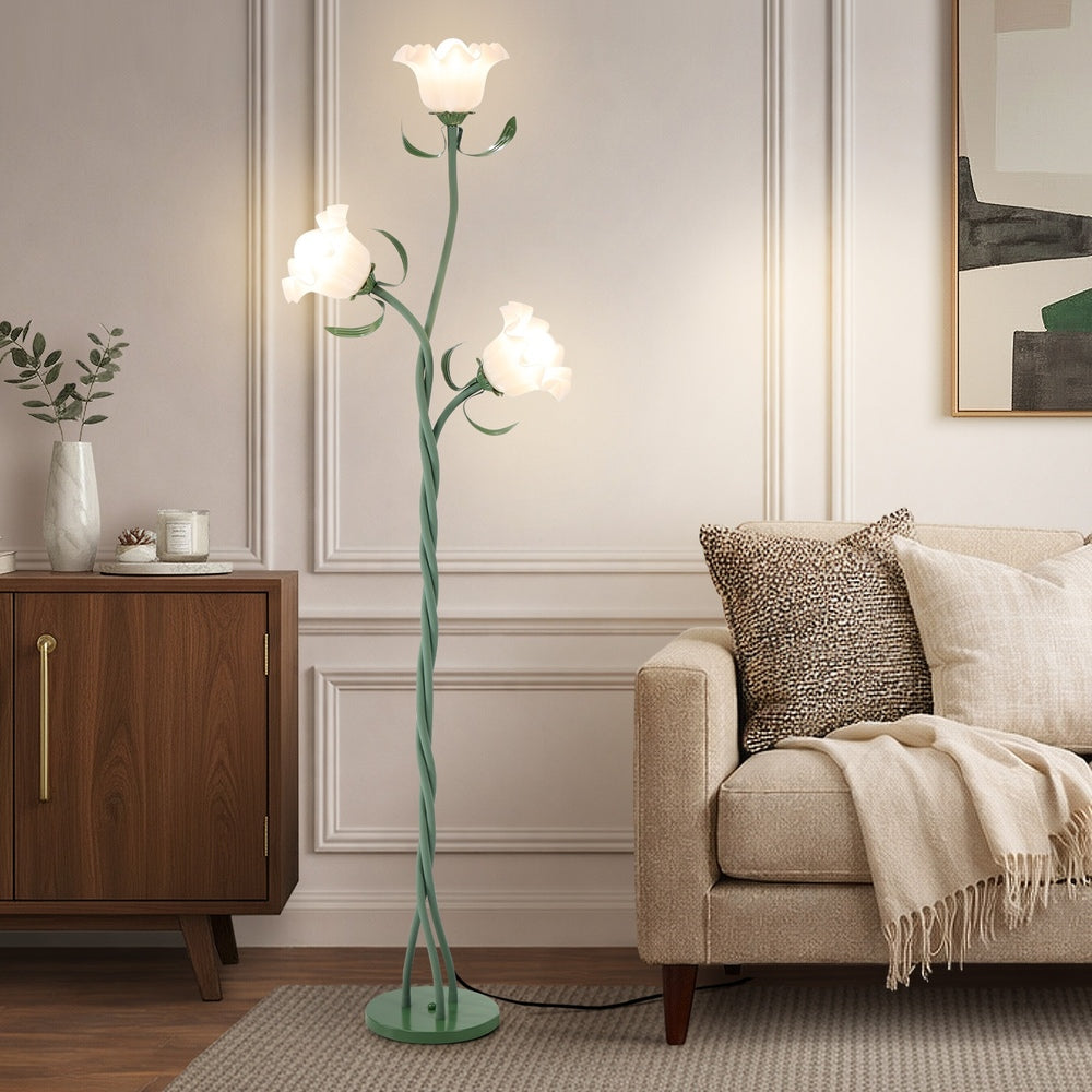 Floor Lamp Metal 3 Light 24x170cm