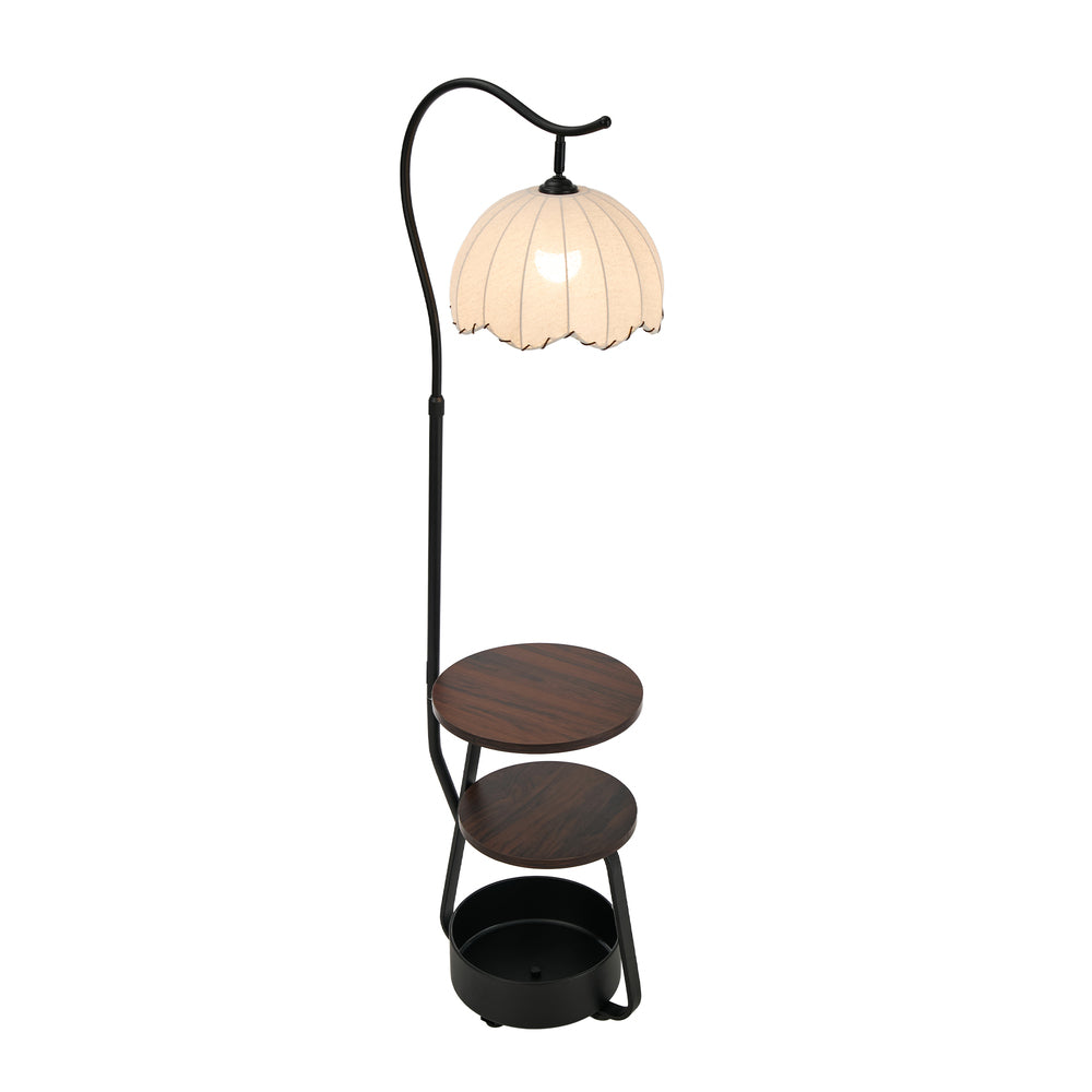 Floor Lamp With Side Table 46.5x41x145cm