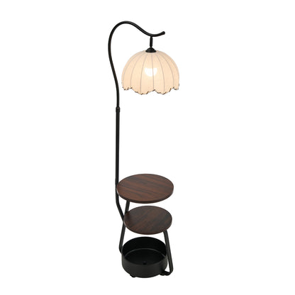 Floor Lamp With Side Table 46.5x41x145cm
