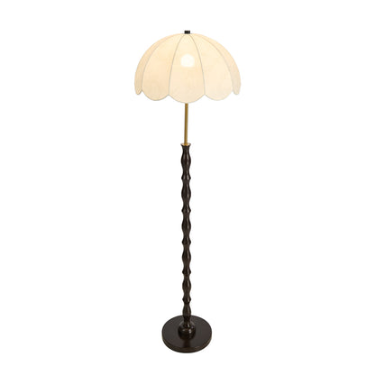 Metal Floor Lamp Vintage Fabric Shade 45.5x45.5x160cm