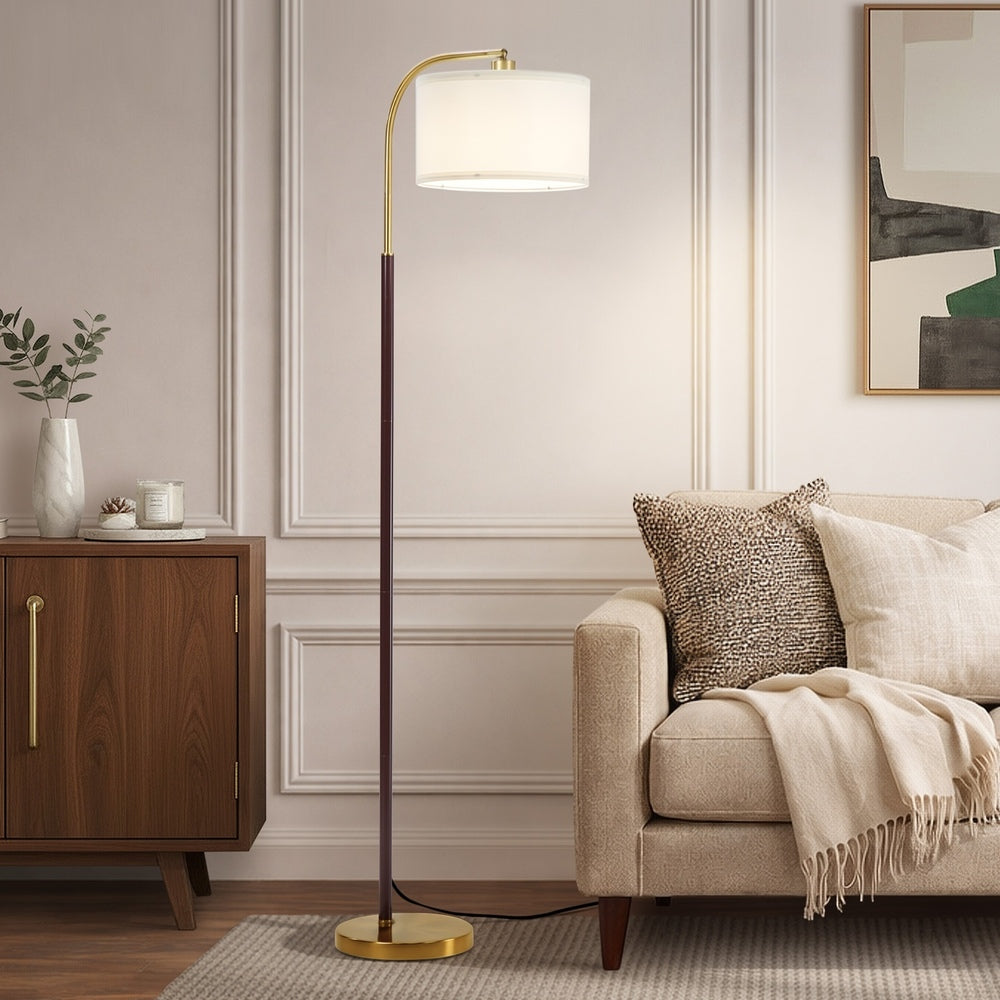 Floor Lamp Black Gold Finish