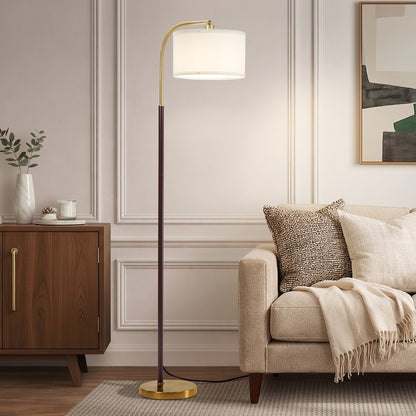 Floor Lamp Black Gold Finish