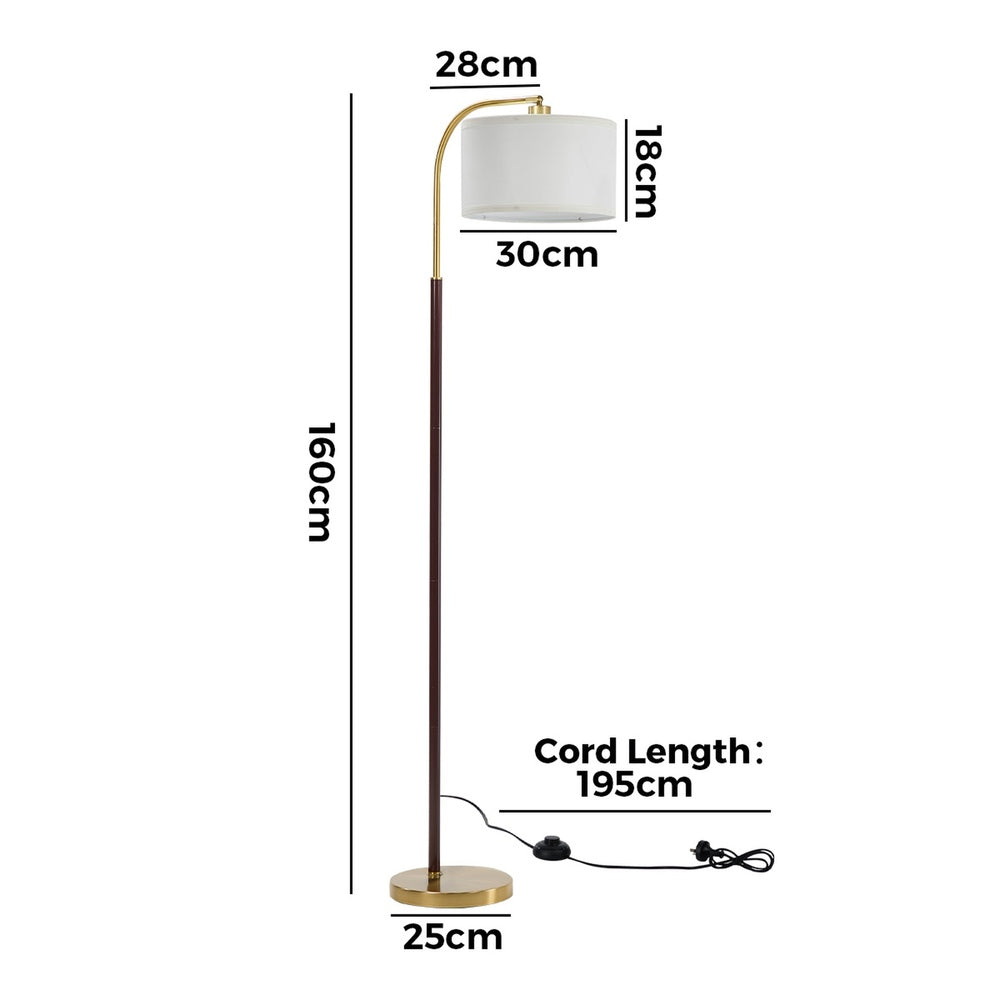 Floor Lamp Black Gold Finish