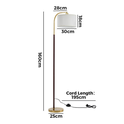 Floor Lamp Black Gold Finish