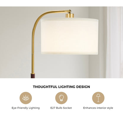 Floor Lamp Black Gold Finish
