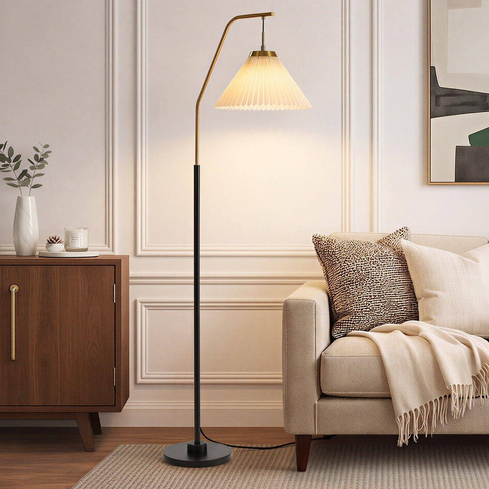 Arc Floor Lamp Black Gold