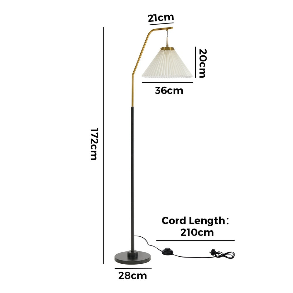 Arc Floor Lamp Black Gold