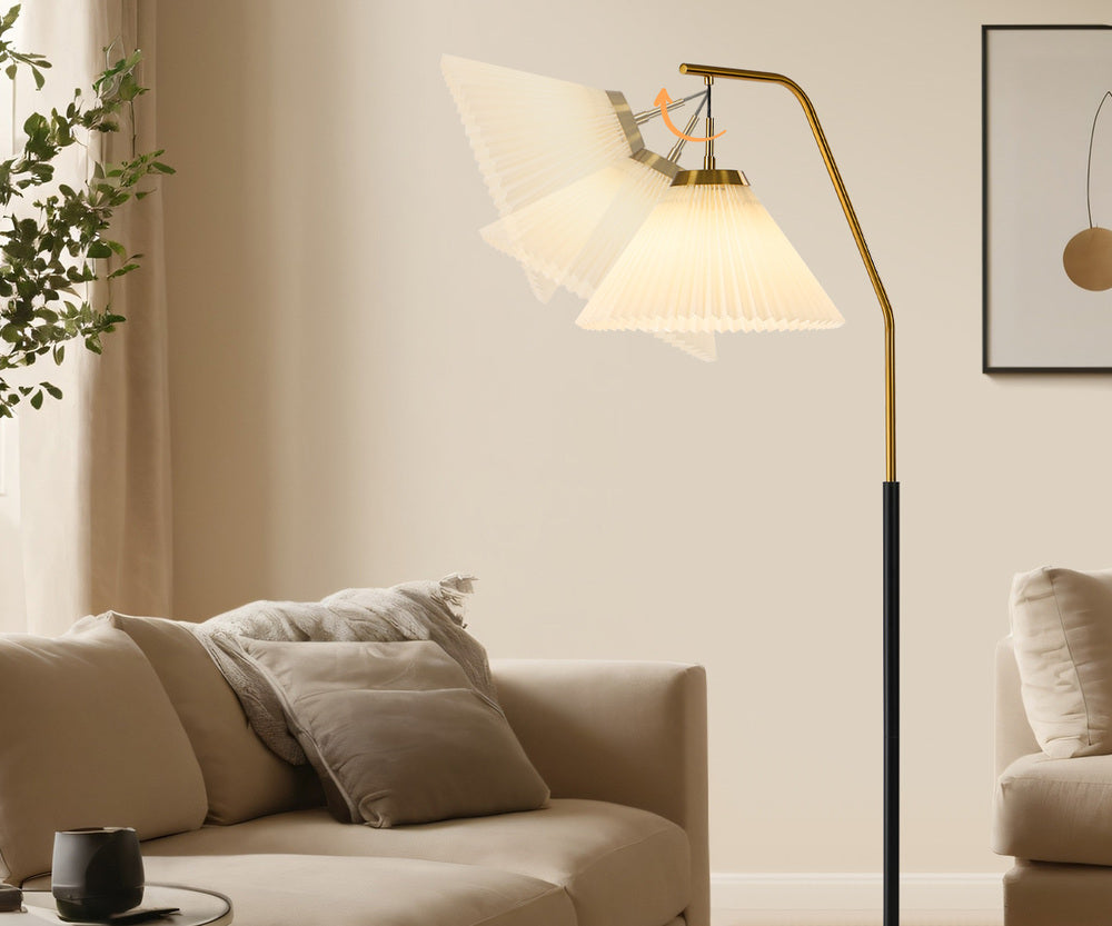 Arc Floor Lamp Black Gold