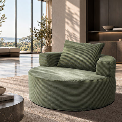 Green Floor Lounge Chair Sofa 126x126x61cm
