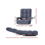 Floor Lounge Sofa Bed Swivel Charcoal