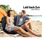 Floor Lounge Sofa Camping Chair Black