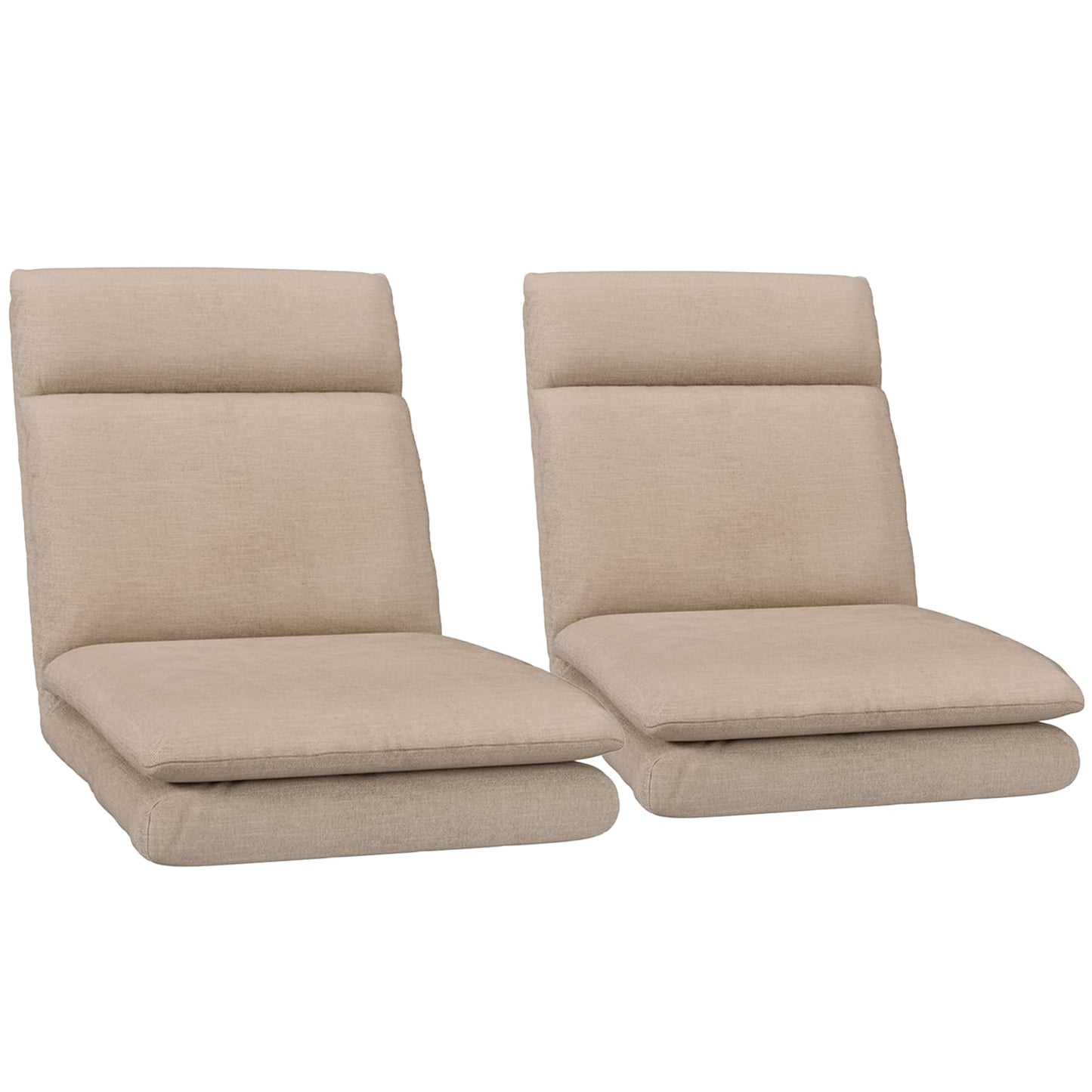 Beige sofa 122x50x14cm, side view