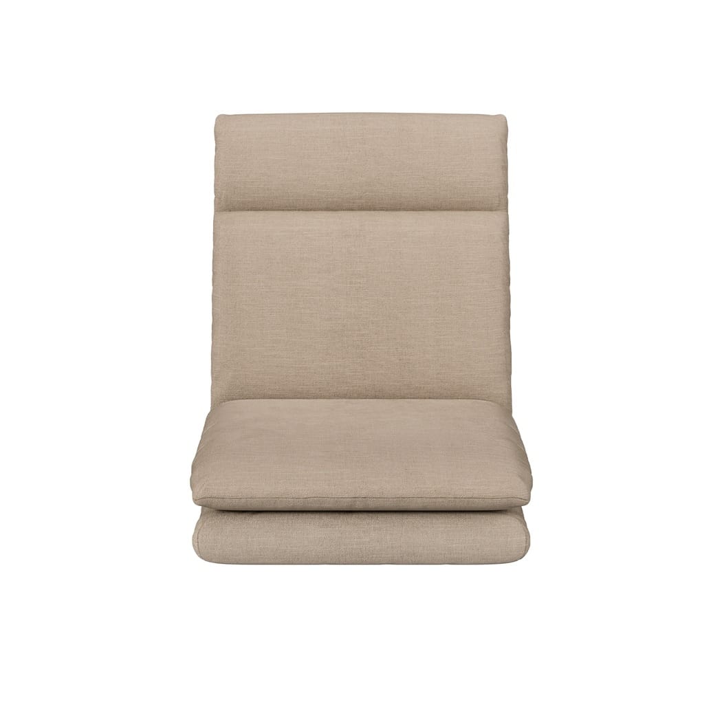 Beige sofa 122x50x14cm, in room setting