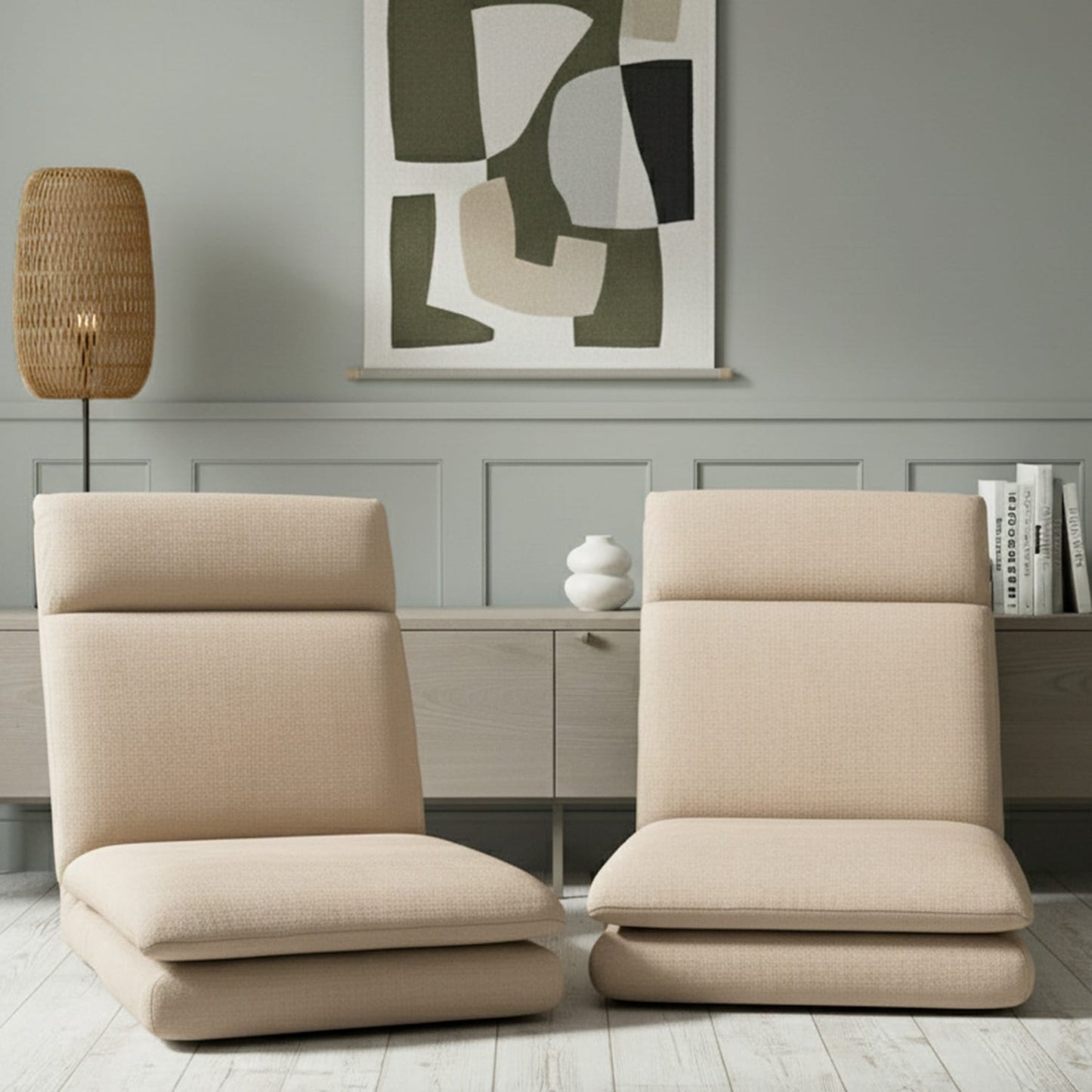 Beige sofa 122x50x14cm