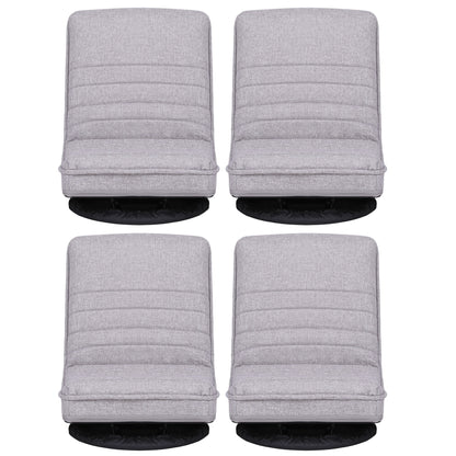 360 Swivel Floor Chair Foldable Lounge Set 4PCS | HomeAndLiving