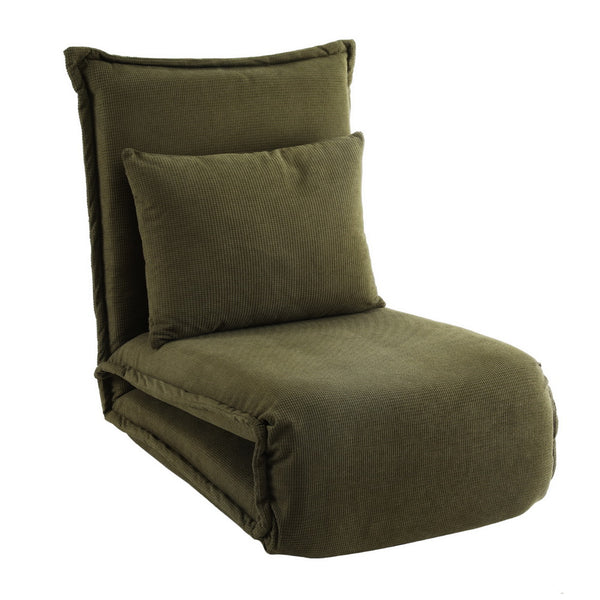  Modern Green Foldable Floor Lounge Sofa Bed Adjustable Comfortable Seating