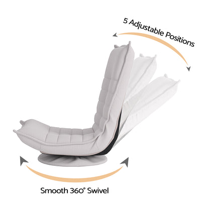 Swivel Floor Chair 360° Foldable Recliner | HomeAndLiving - 3