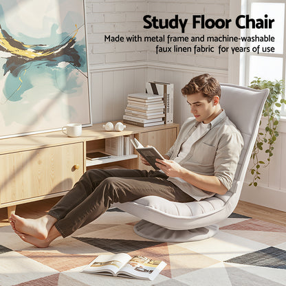 Swivel Floor Chair 360° Foldable Recliner | HomeAndLiving - 4