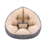 Floor Lounge Sofa Bed Chair Foldable Washable Beige