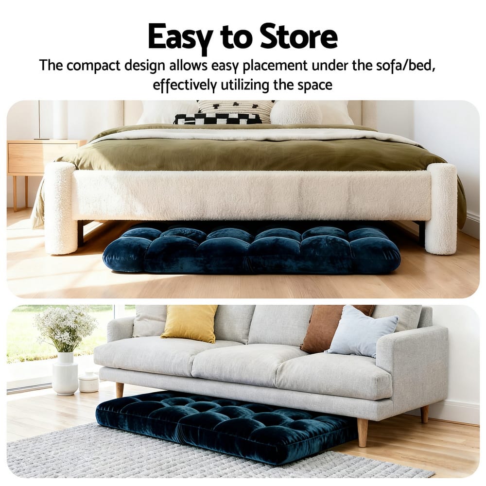 Navy sofa bed 96x42x13cm, view 6