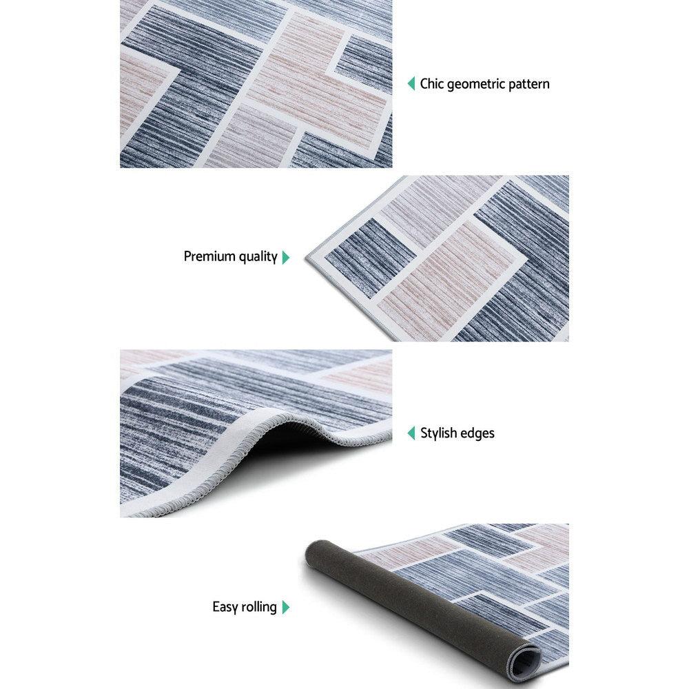 Rug 120x170cm Area Rug Large Carpet Soft Short Pile Modern Oblo