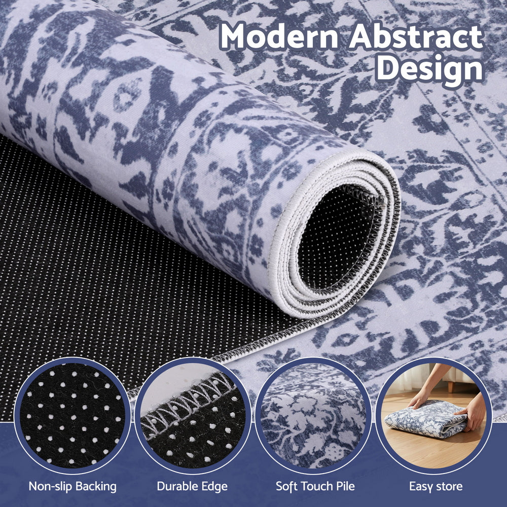 Floor Rug 240X340Cm Soft Velvet Washable Modern Area Rug Floor